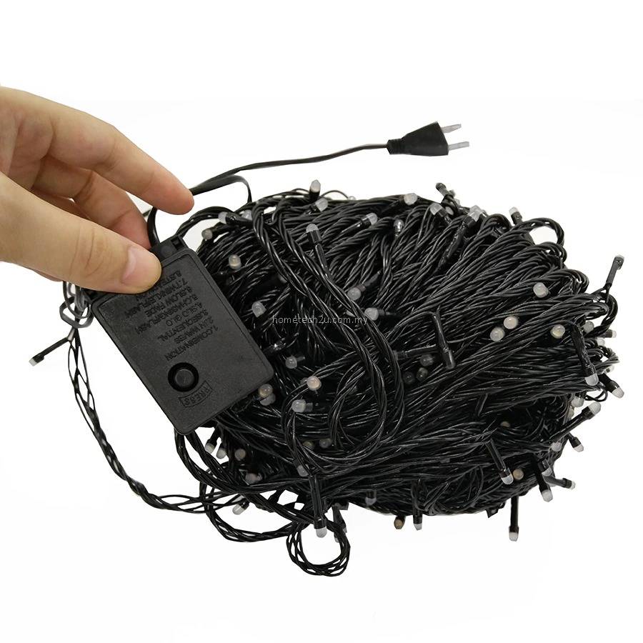 Led Wire Lips Lampu Lip Lap Raya 10M Led Christmas Fairy String Light Outdoor Black ...
